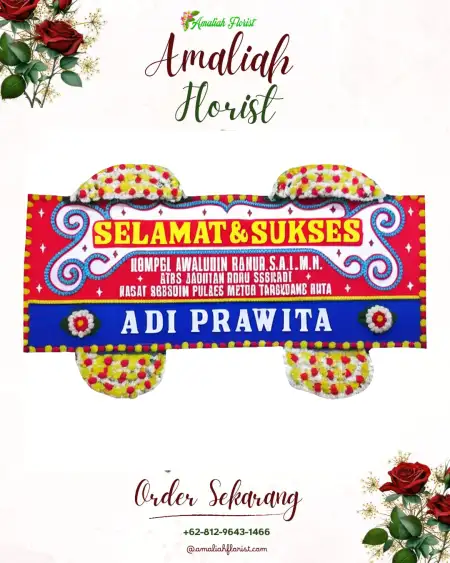 Papan Bunga Ucapan Selamat Ngrombo